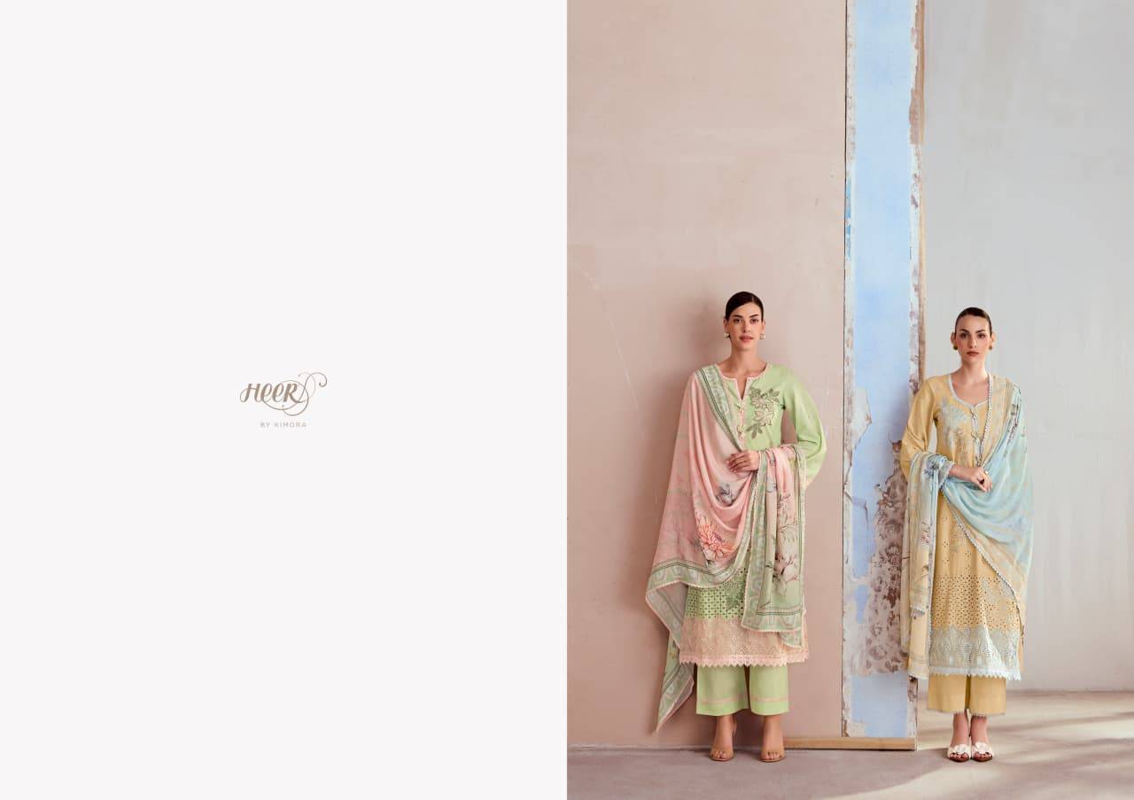 Crimson cotton vol-251 by Heer 0071 to 0076 series Beautiful Fancy Stylish Colourful casual Pure cotton lawn Dresses At Wholesale Price